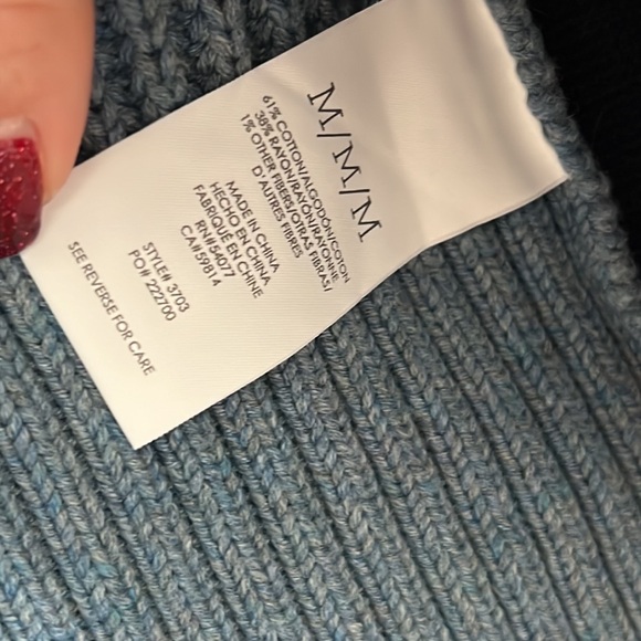 CAbi Turn Back Collared Color Block Cardigan | M - Picture 8 of 8